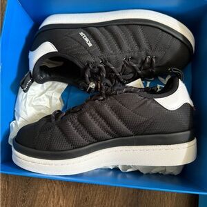 Moncler + adidas Originals Campus Leather-Trimmed Quilted GORE-TEX Sneakers